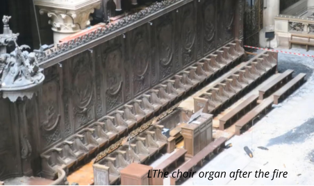 LThe choir organ after the fire
